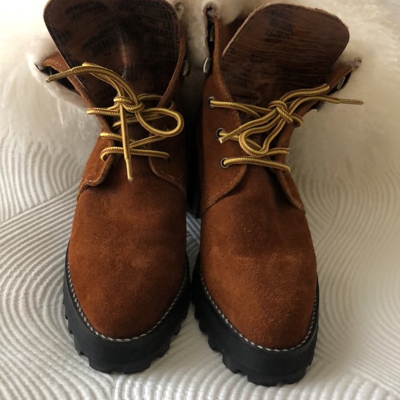 NWT SABRINA TACH Suede Boots - Picture 5 of 7
